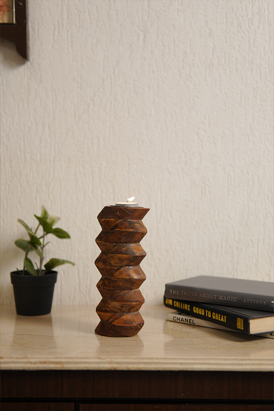 Rustic Twist Candle Holder