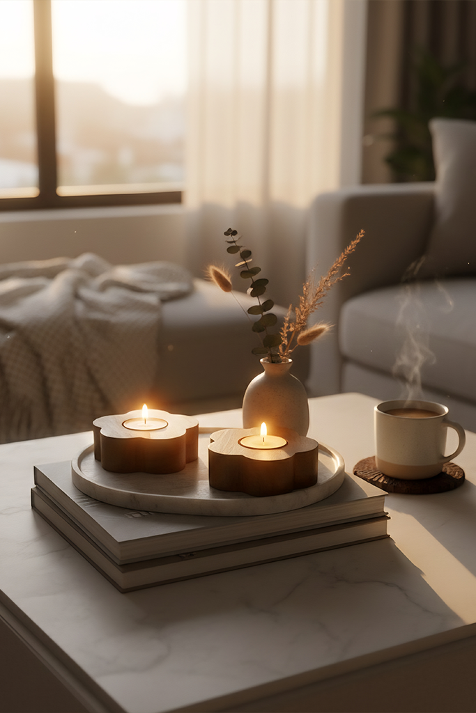 Bloom Petite Tea-Light Holder(Set of 2)