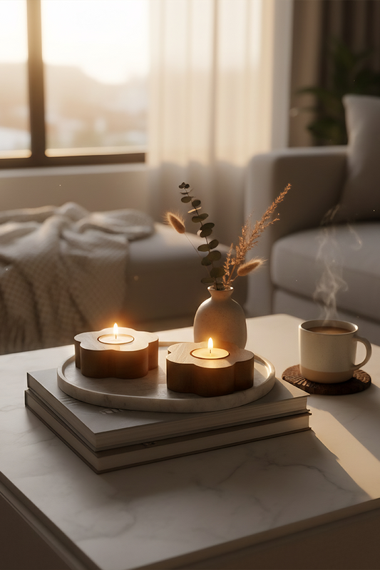 Bloom Petite Tea-Light Holder(Set of 2)